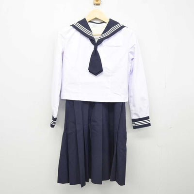 【中古】千葉県 和洋国府台女子高等学校 女子制服 4点 (セーラー服・スカート・ベスト) sf043038