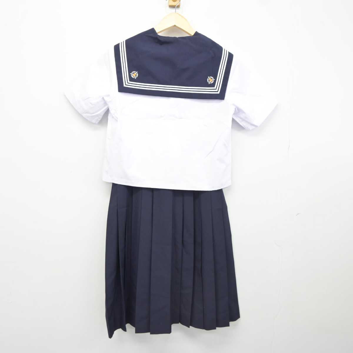 【中古】千葉県 鎌ケ谷第五中学校 女子制服 3点 (セーラー服・スカート) sf043041