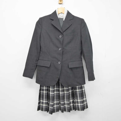 【中古】鹿児島県 鹿児島実業高等学校 女子制服 4点 (ブレザー・シャツ・スカート) sf043048