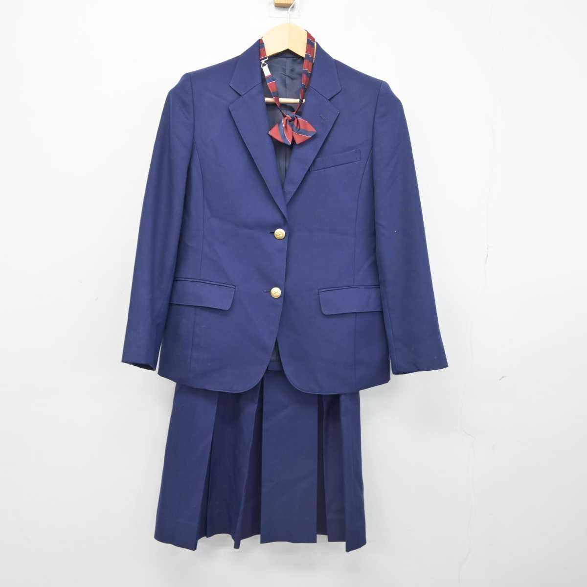 【中古】埼玉県 和光国際高等学校 女子制服 3点 (ブレザー・スカート) sf043051