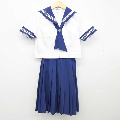 【中古】埼玉県 鶴ヶ島西中学校 女子制服 3点 (セーラー服・スカート) sf043054