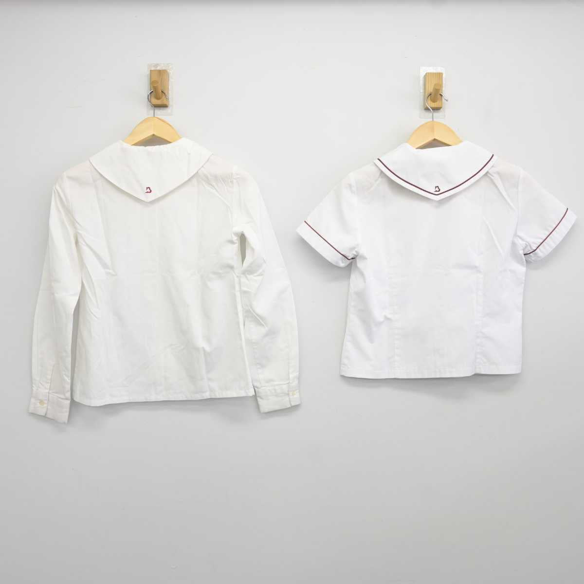 【中古】大阪府 梅花中学校 女子制服 2点 (シャツ・シャツ) sf043067