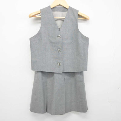 【中古】東京都 慶應義塾中等部 女子制服 2点 (ベスト・スカート) sf043070