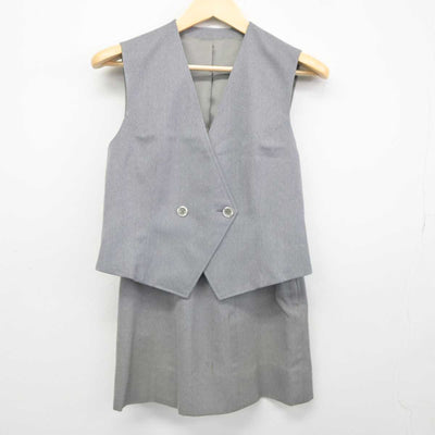 【中古】東京都 慶應義塾女子高等学校 女子制服 2点 (ベスト・スカート) sf043071