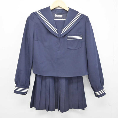 【中古】山口県 柳井高等学校 女子制服 3点 (セーラー服・スカート・スカート) sf043074