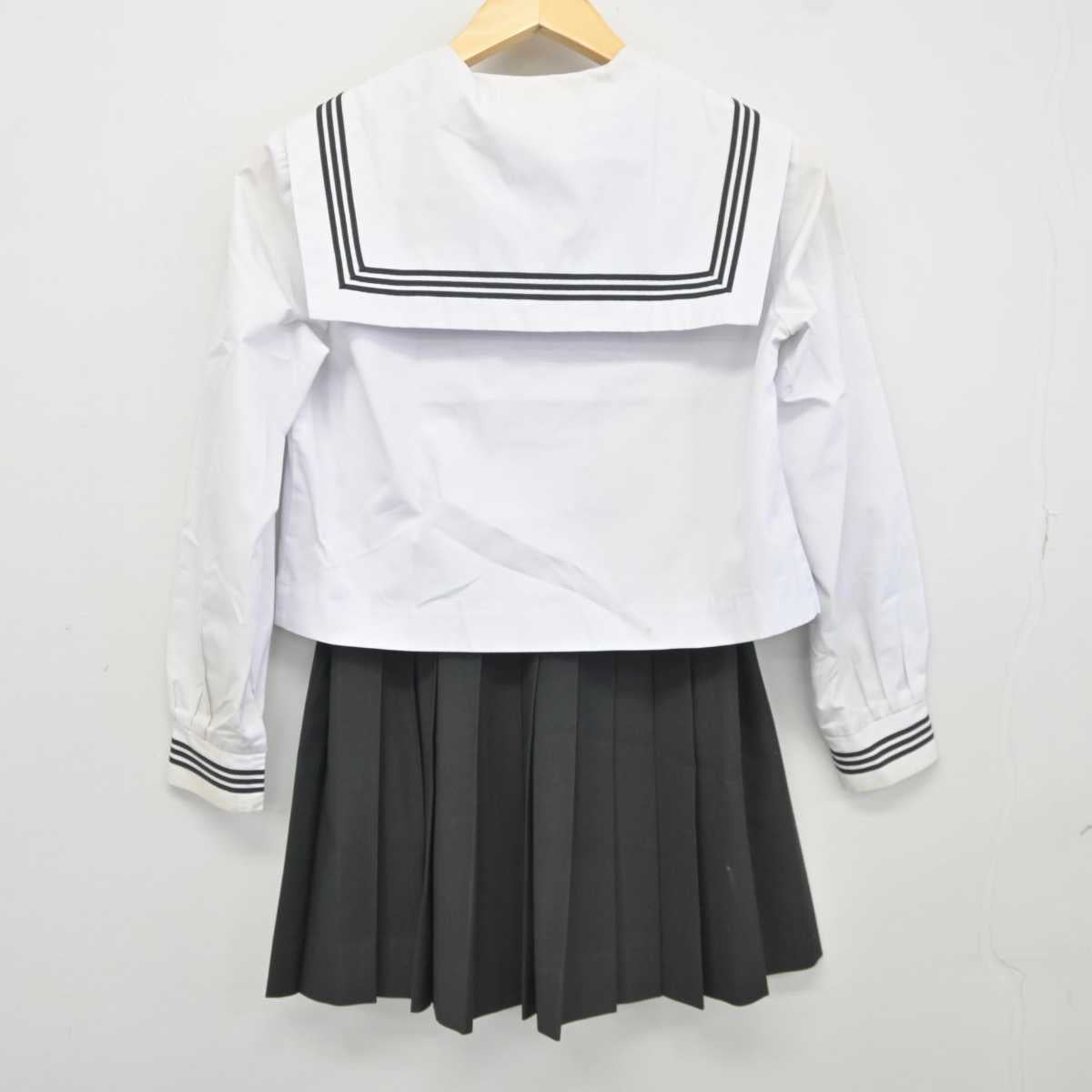 【中古】山口県 柳井高等学校 女子制服 4点 (セーラー服・スカート・スカート) sf043075