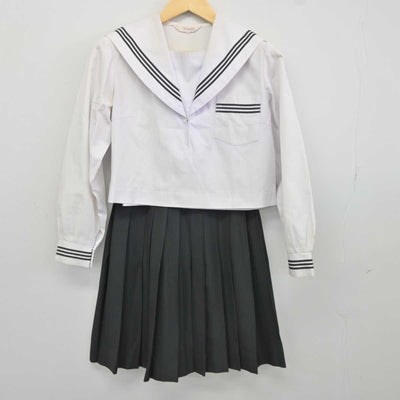 【中古】山口県 柳井高等学校 女子制服 2点 (セーラー服・スカート) sf043077