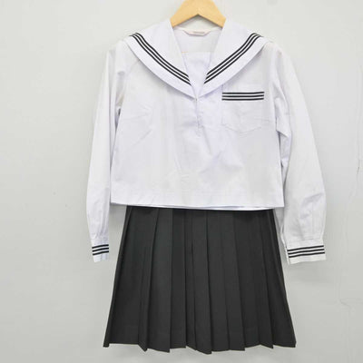 【中古】山口県 柳井高等学校 女子制服 2点 (セーラー服・スカート) sf043078