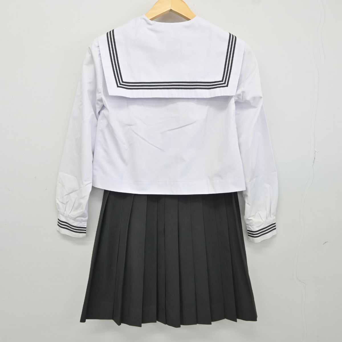 【中古】山口県 柳井高等学校 女子制服 2点 (セーラー服・スカート) sf043078