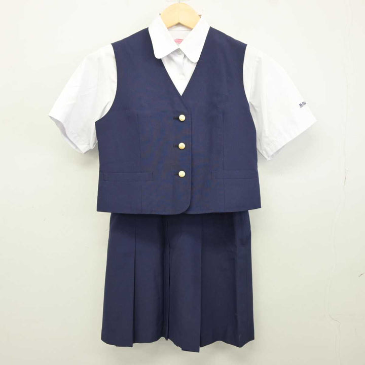 中古】埼玉県 和光国際高等学校 女子制服 3点 (シャツ・ベスト 中古】埼玉県 和光国際高等学校 女子制服 3点 (シャツ・ベスト