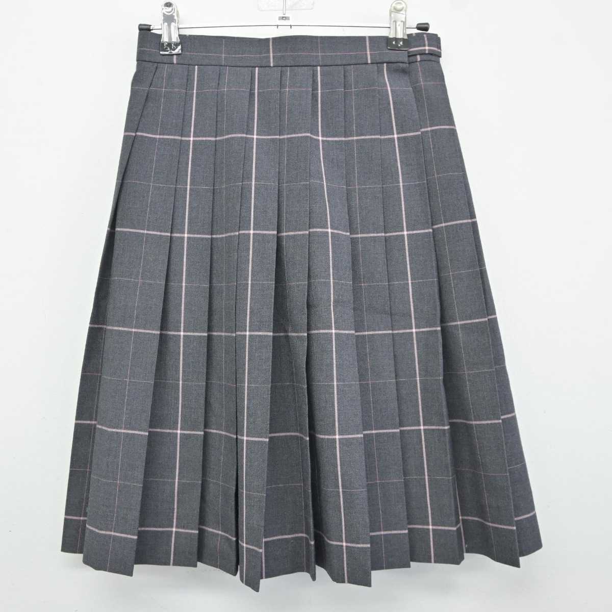 【中古】青森県 青森山田中学校 女子制服 2点 (ニットベスト・スカート) sf043094