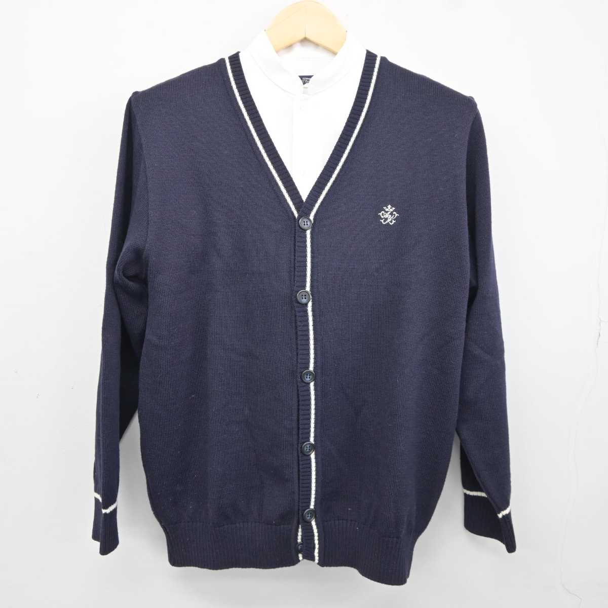 【中古】青森県 青森山田高等学校 男子制服 2点 (シャツ・ニット) sf043096