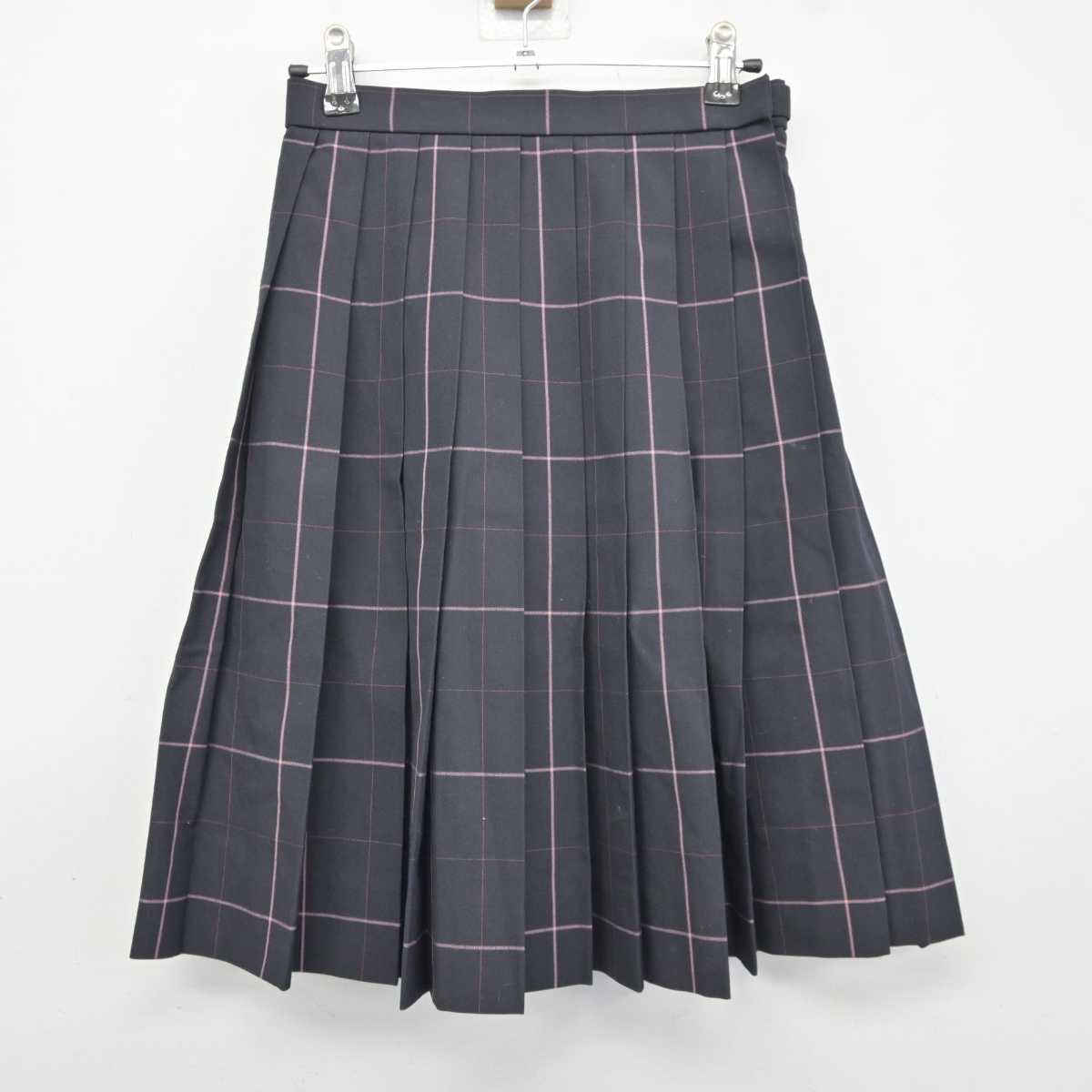 【中古】青森県 青森山田高等学校 女子制服 3点 (シャツ・ニットベスト・スカート) sf043100