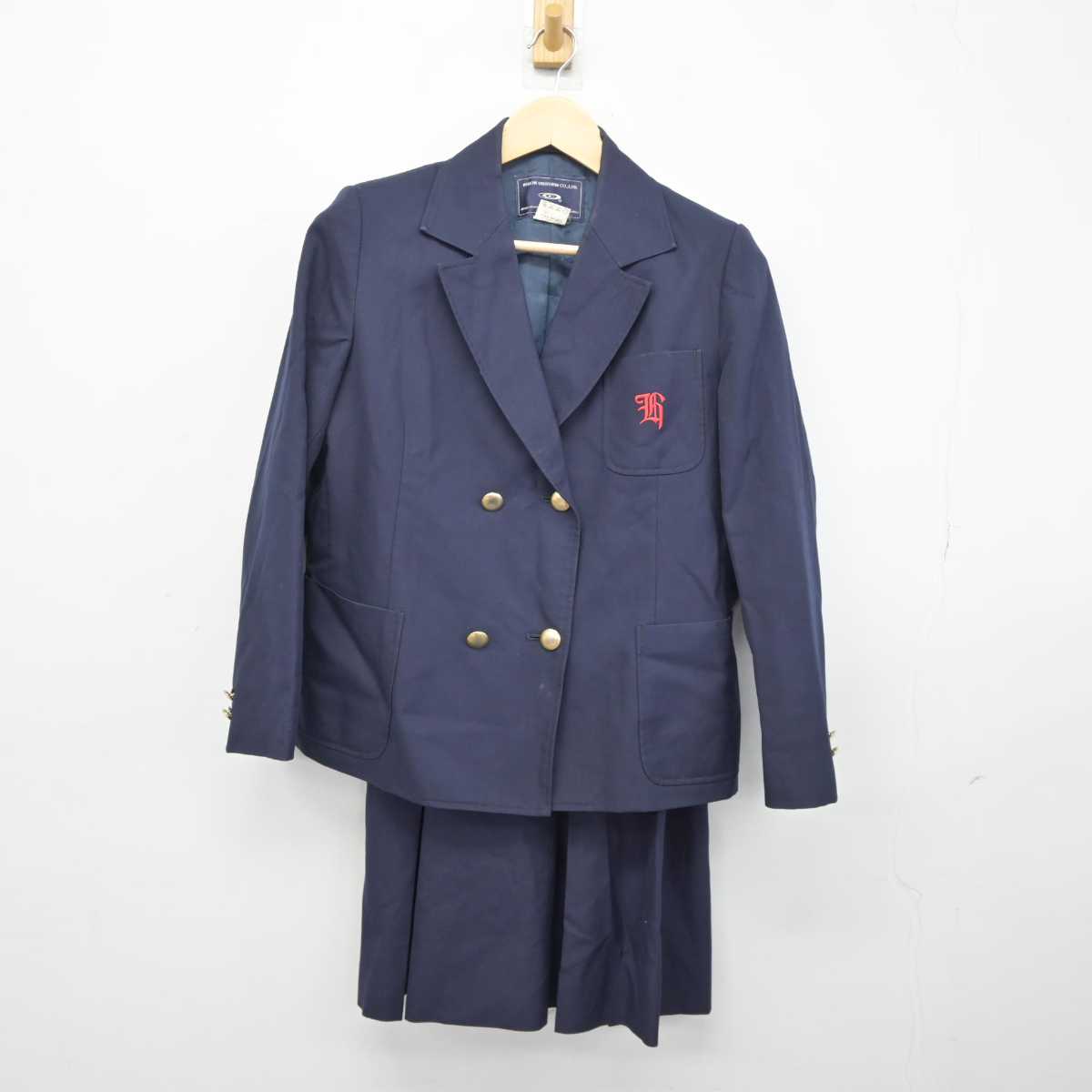 【中古】兵庫県 宝梅中学校 女子制服 2点 (ブレザー・スカート) sf043105