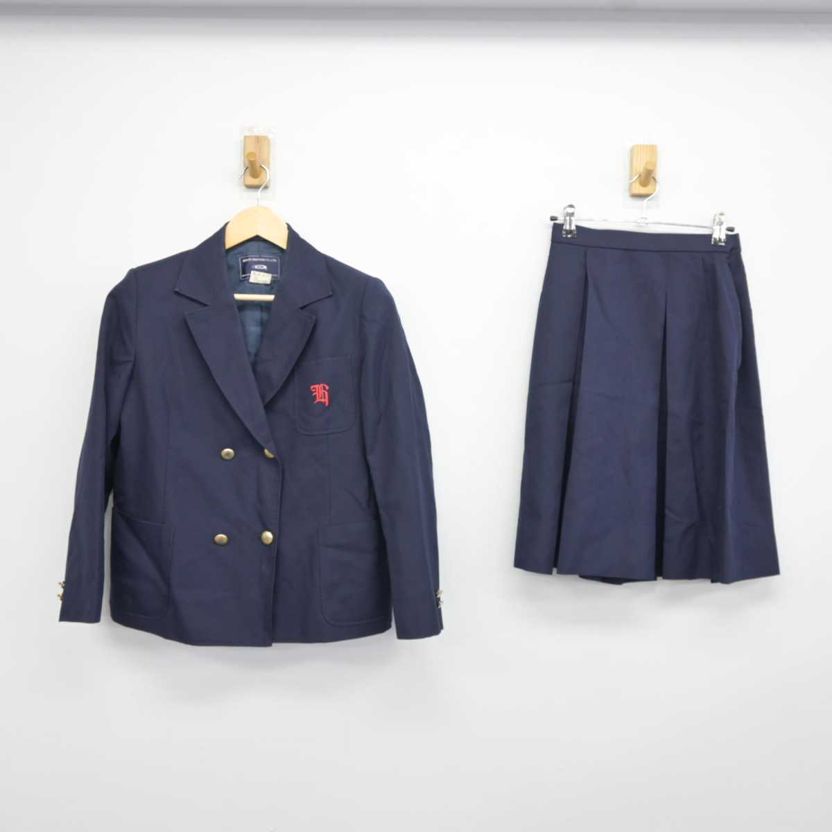 【中古】兵庫県 宝梅中学校 女子制服 2点 (ブレザー・スカート) sf043105