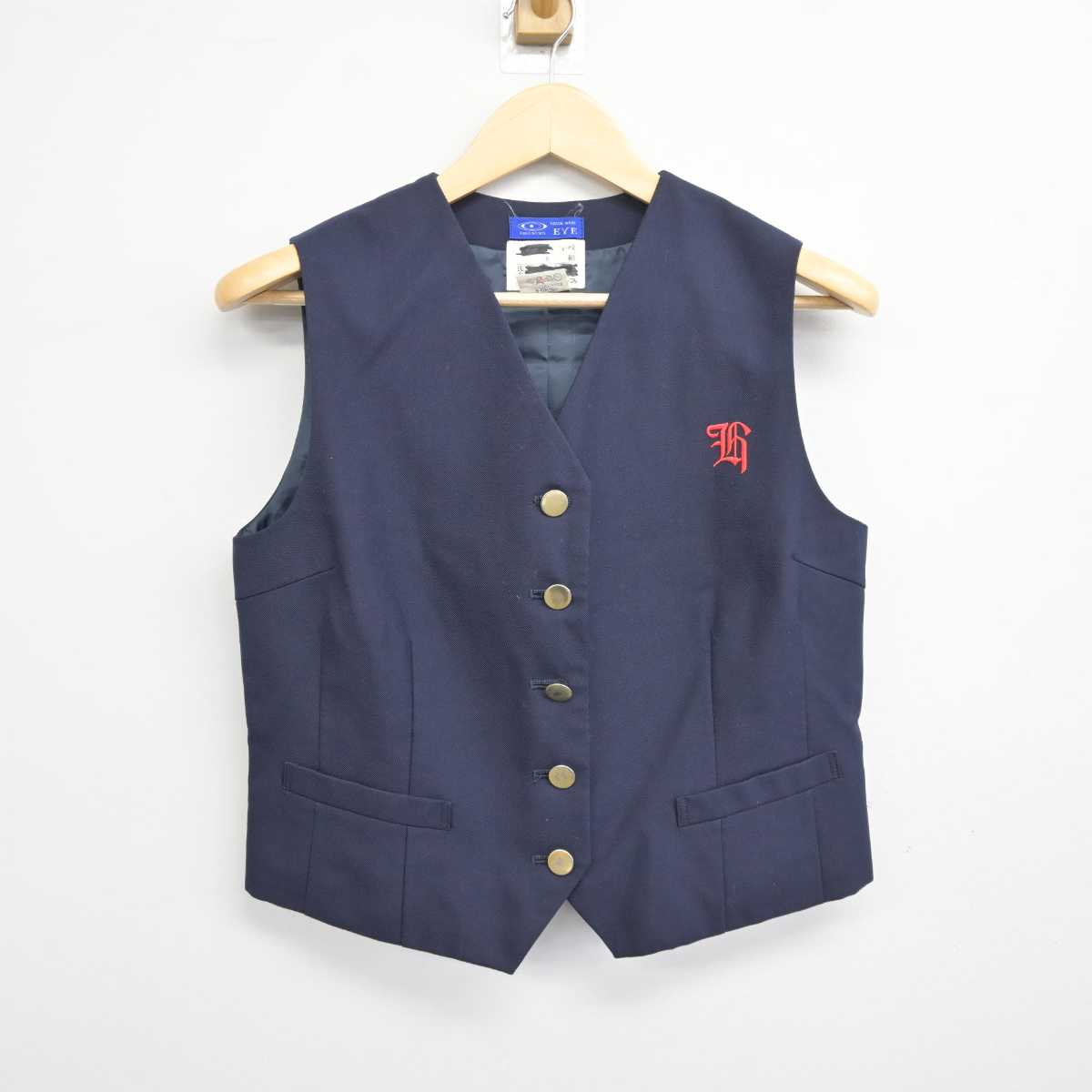 【中古】兵庫県 宝梅中学校 女子制服 2点 (ベスト・スカート) sf043106