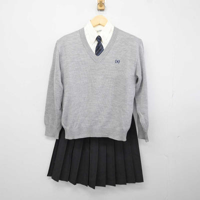 【中古】兵庫県 西宮今津高等学校 女子制服 5点 (ブレザー・ニット・シャツ・スカート) sf043111