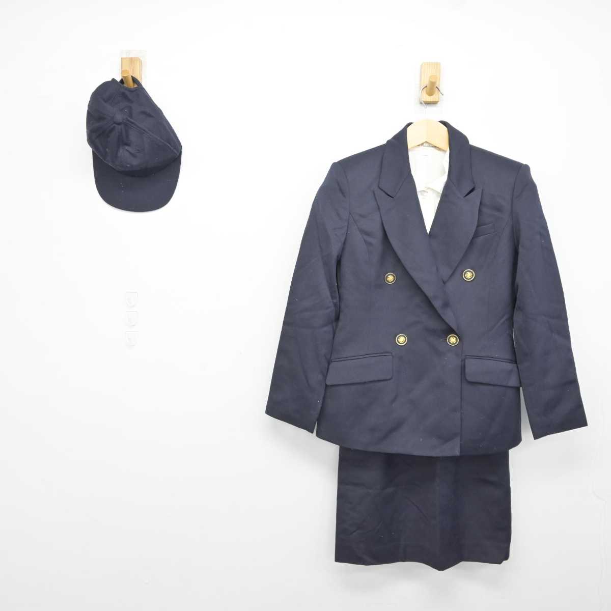 【中古】 ダイキン工業株式会社 女子制服 4点 (ブレザー・シャツ・スカート) sf043125