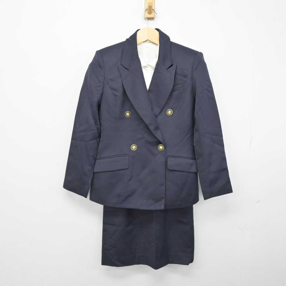 【中古】 ダイキン工業株式会社 女子制服 4点 (ブレザー・シャツ・スカート) sf043125