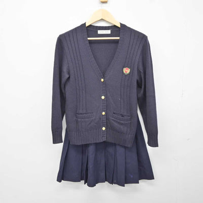 【中古】愛知県 安城学園高等学校 女子制服 4点 (ブレザー・ニット・スカート) sf043137