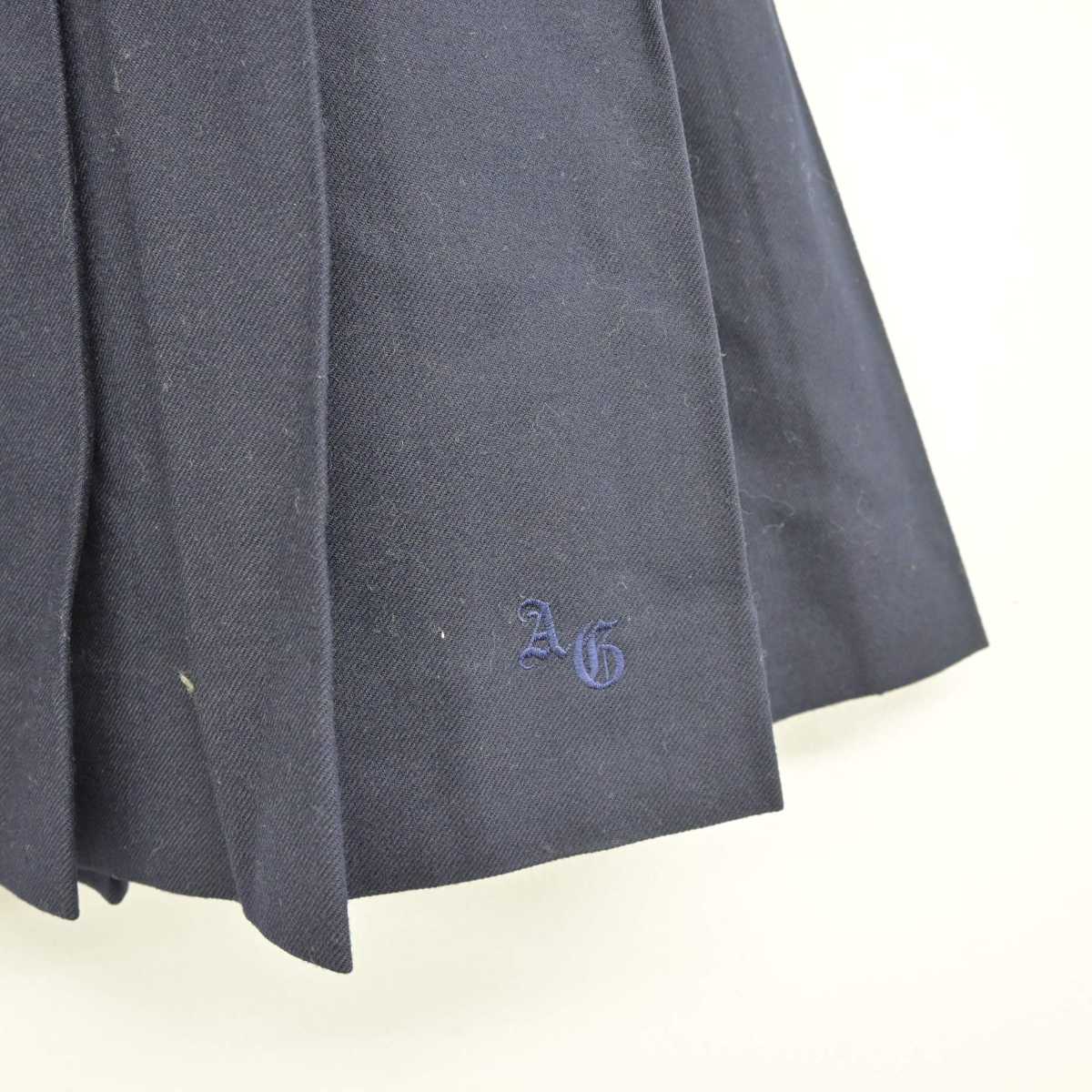 【中古】愛知県 安城学園高等学校 女子制服 4点 (ブレザー・ニット・スカート) sf043137