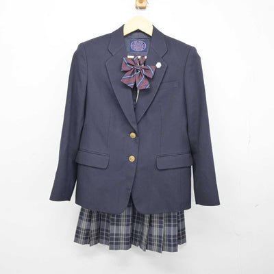 【中古】神奈川県 みなと総合高等学校 女子制服 3点 (ブレザー・スカート) sf043141