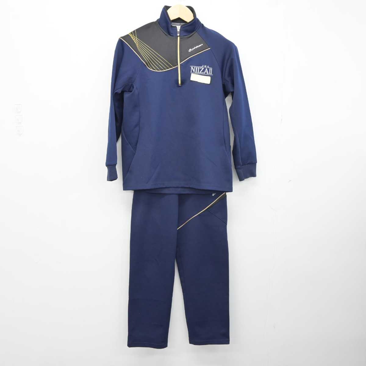 【中古】埼玉県 新座市立第二中学校 女子制服 2点 (ジャージ 上・ジャージ 下) sf043172