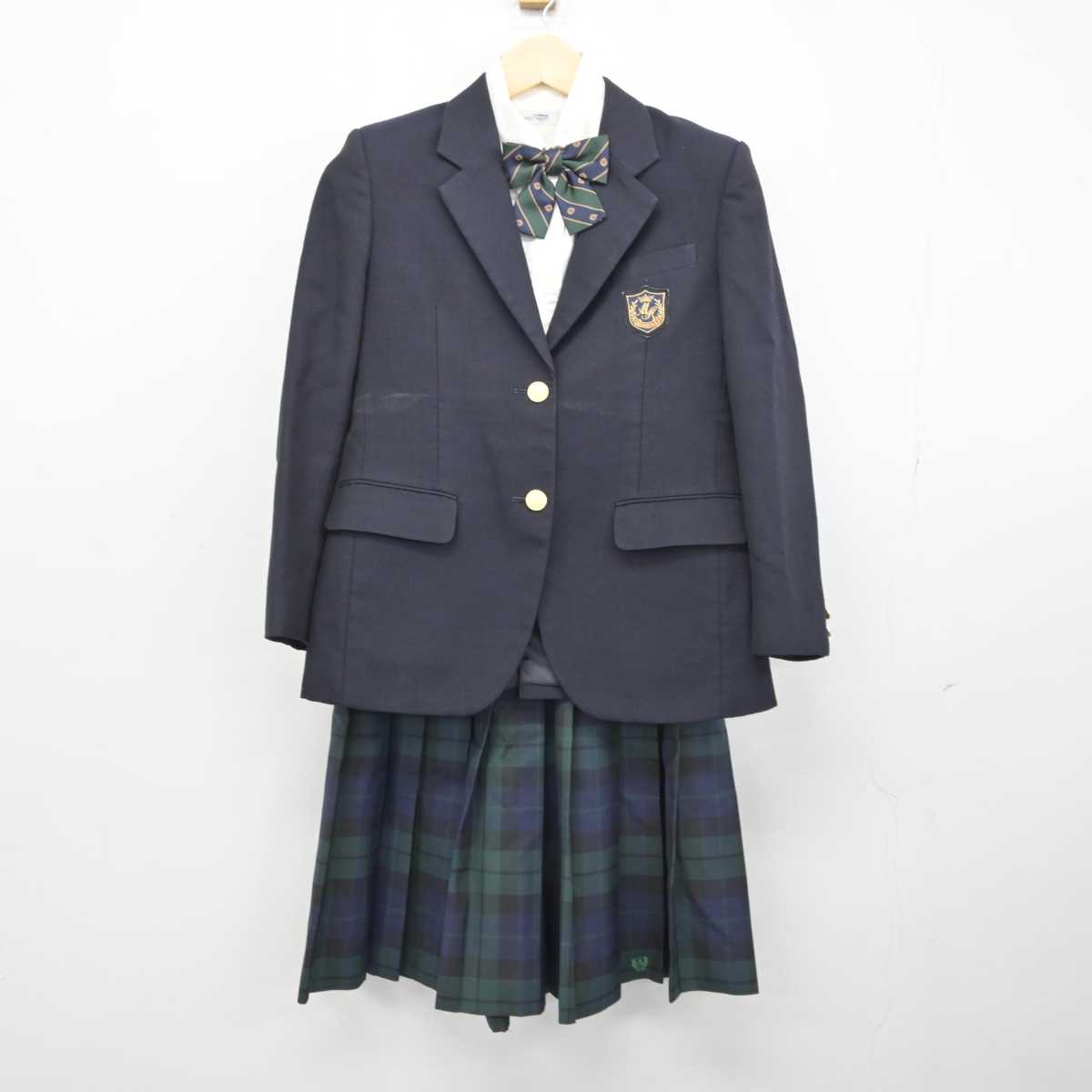 【中古】愛知県 愛知みずほ大学瑞穂高等学校 女子制服 5点 (ブレザー・ベスト・シャツ・スカート) sf043176