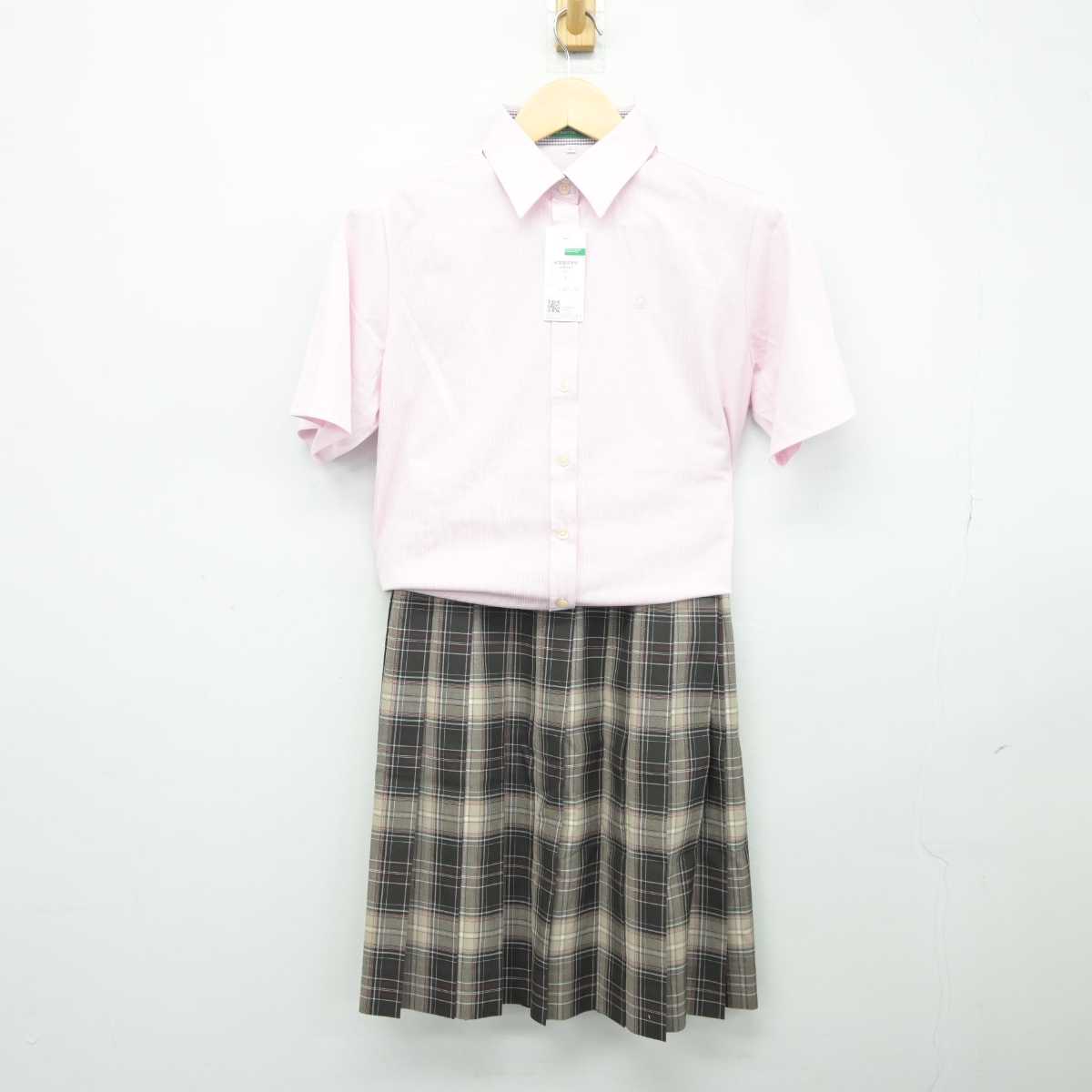 【中古】宮崎県 尚学館中学校 女子制服 3点 (シャツ・スカート) sf043187