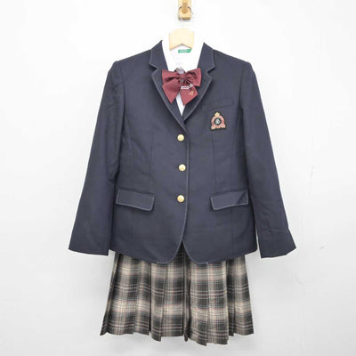 【中古】宮崎県 尚学館中学校 女子制服 5点 (ブレザー・シャツ・スカート) sf043189