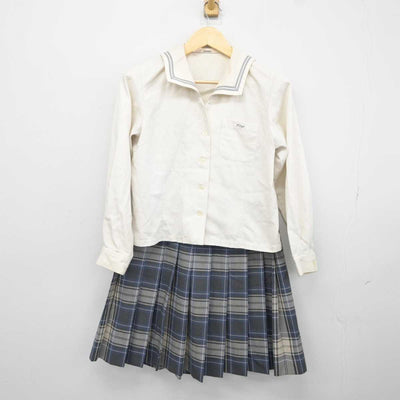 【中古】茨城県 古河第二高等学校 女子制服 2点 (セーラー服・スカート) sf043204