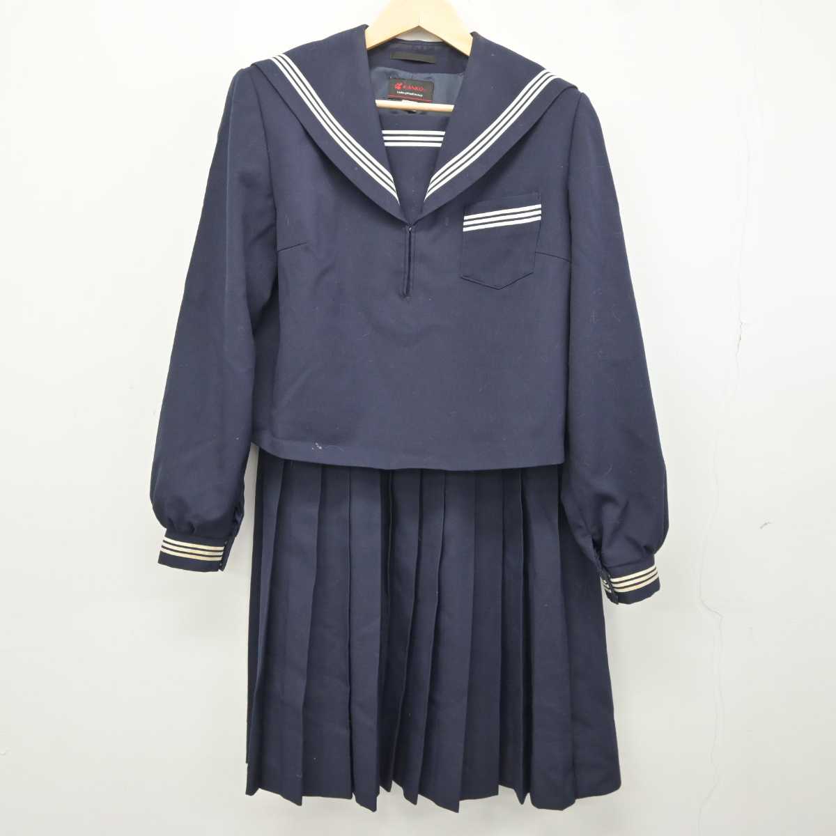 【中古】山口県 阿知須中学校 女子制服 2点 (セーラー服・スカート) sf043215