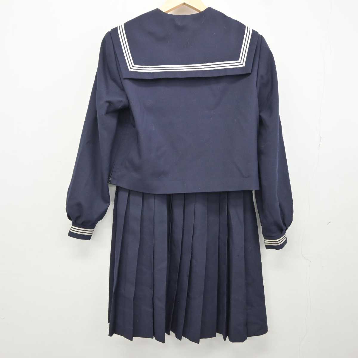 【中古】山口県 阿知須中学校 女子制服 2点 (セーラー服・スカート) sf043215
