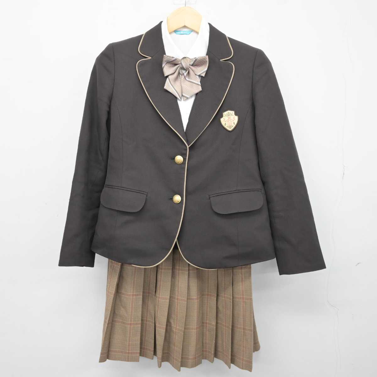 【中古】長崎県 長崎女子商業高等学校 女子制服 4点 (ブレザー・シャツ・スカート) sf043226