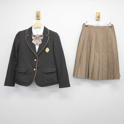 【中古】長崎県 長崎女子商業高等学校 女子制服 4点 (ブレザー・シャツ・スカート) sf043226