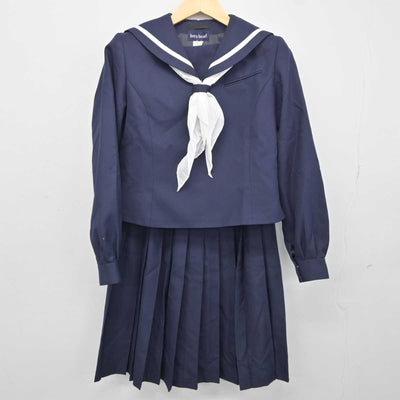 【中古】北海道 開成中学校 女子制服 3点 (セーラー服・スカート) sf043243