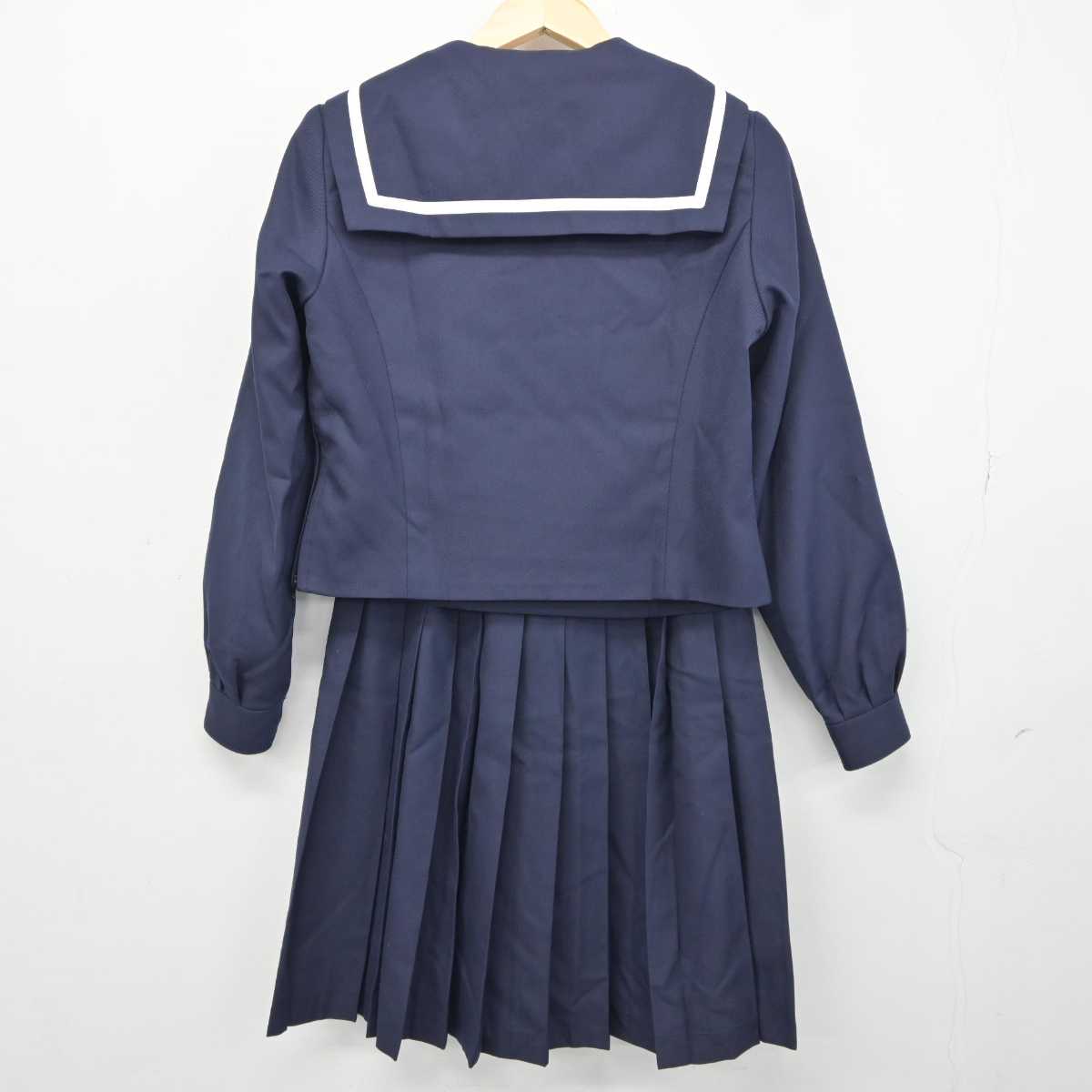 【中古】北海道 開成中学校 女子制服 3点 (セーラー服・スカート) sf043243