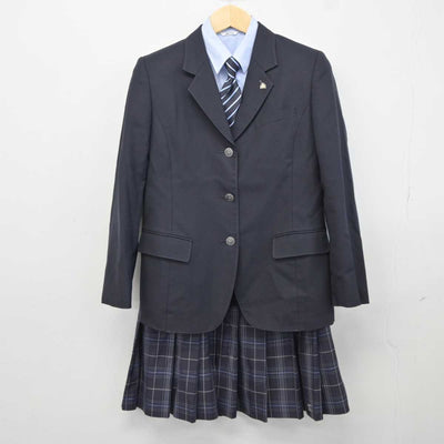 【中古】北海道 苫小牧総合経済高等学校 女子制服 5点 (ブレザー・シャツ・スカート) sf043246