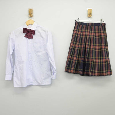 【中古】山梨県 甲府城西高等学校 女子制服 6点 (ブレザー・ニットベスト・シャツ・スカート) sf043249