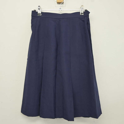 【中古】神奈川県 藤沢市立村岡中学校 女子制服 3点 (ニットベスト・シャツ・スカート) sf043265