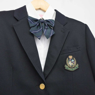 【中古】千葉県 山武中学校 女子制服 4点 (ブレザー・シャツ・スカート) sf043268