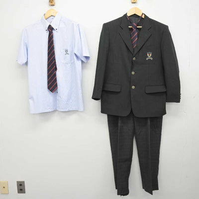 【中古】千葉県 千葉黎明高等学校 男子制服 5点 (ブレザー・シャツ・ズボン) sf043274