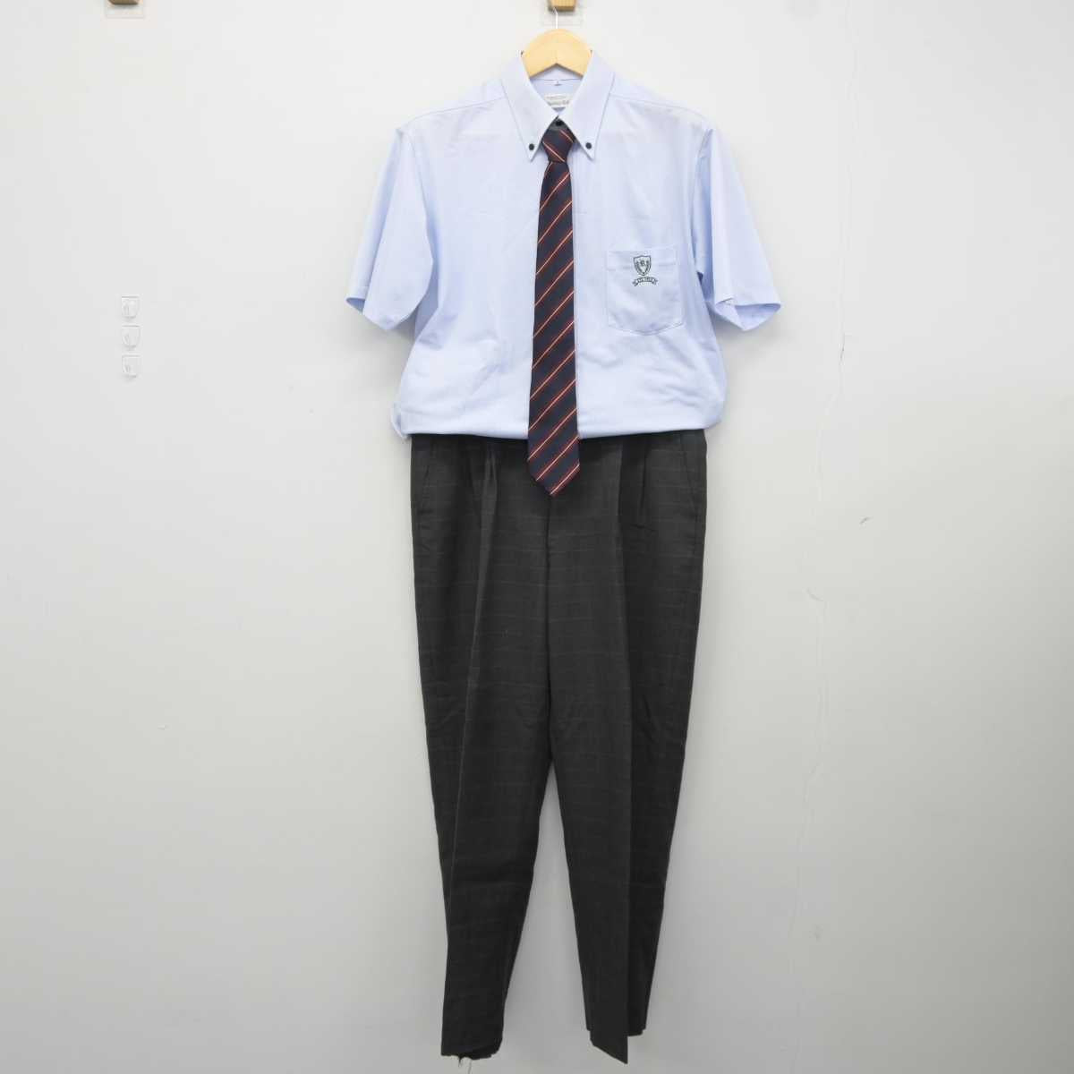 【中古】千葉県 千葉黎明高等学校 男子制服 5点 (ブレザー・シャツ・ズボン) sf043274