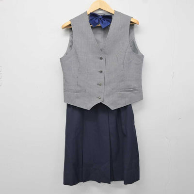 【中古】宮城県 東向陽台中学校 女子制服 6点 (ブレザー・ベスト・スカート) sf043282