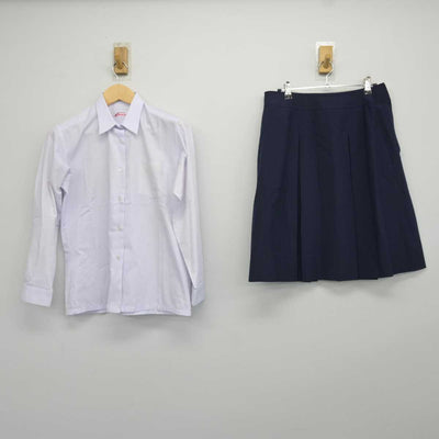 【中古】宮城県 東向陽台中学校 女子制服 2点 (シャツ・スカート) sf043283