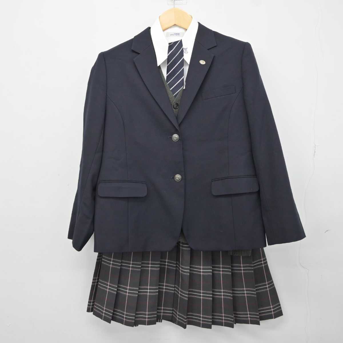 【中古】宮城県 富谷高等学校 女子制服 7点 (ブレザー・ニット・シャツ・スカート) sf043285