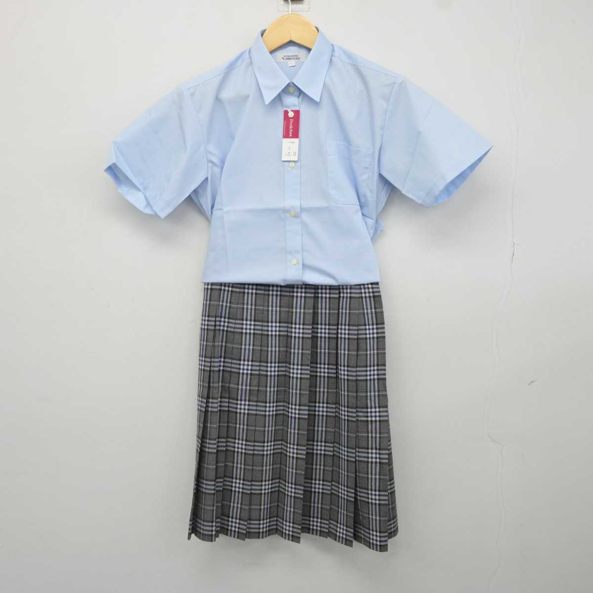 【中古】岡山県 倉敷翔南高等学校 女子制服 2点 (シャツ・スカート) sf043288