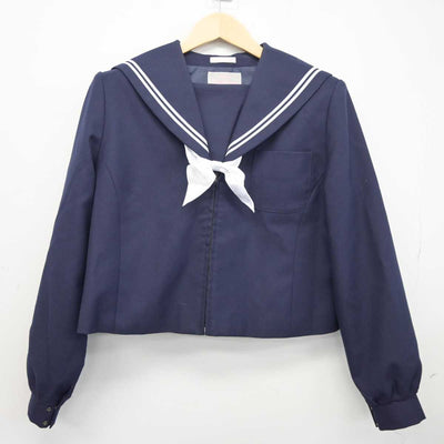 【中古】岐阜県 羽島中学校 女子制服 4点 (セーラー服・スカート) sf043296