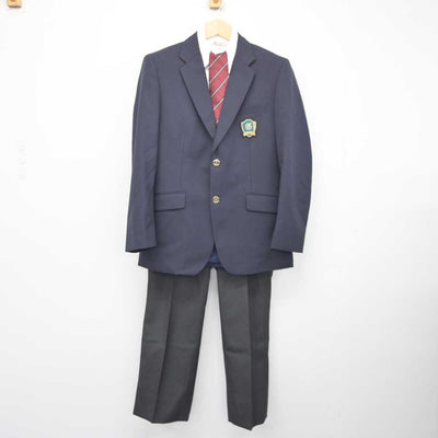 【中古】奈良県 五條高等学校 男子制服 4点 (ブレザー・シャツ・ズボン) sf043297