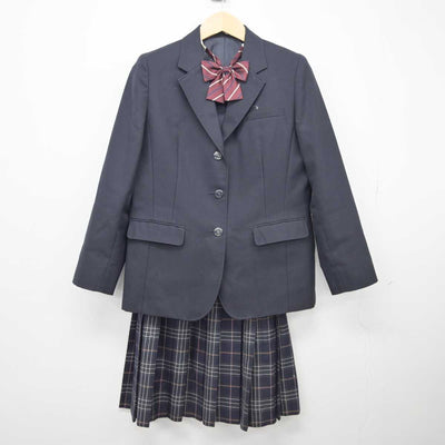 【中古】大阪府 北摂つばさ高等学校 女子制服 4点 (ブレザー・スカート) sf043305